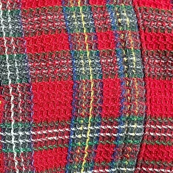 Chaps by Ralph Lauren Men's Button Down Short Sleeve Shirt Red Plaid Size Med - Picture 7 of 11